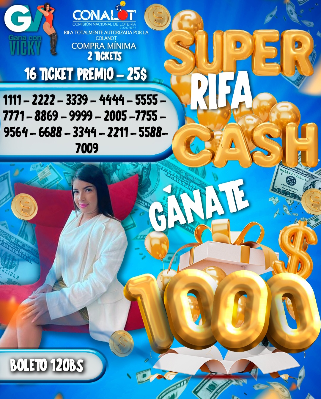 Súper rifa cash